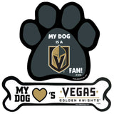 Vegas Golden Knights Dog Bone Car Magnet