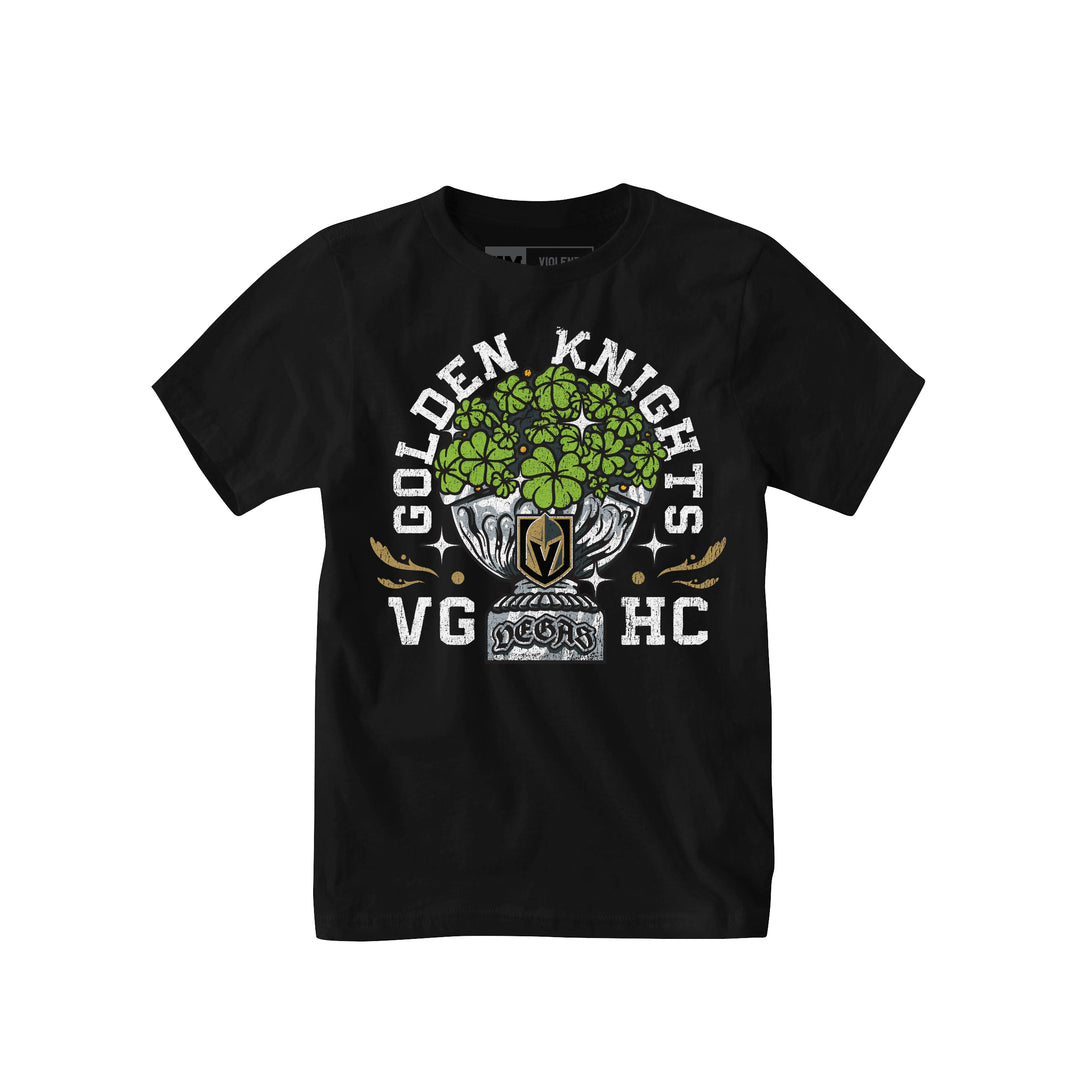Vegas Golden Knights Youth Shamrock Cup Tee