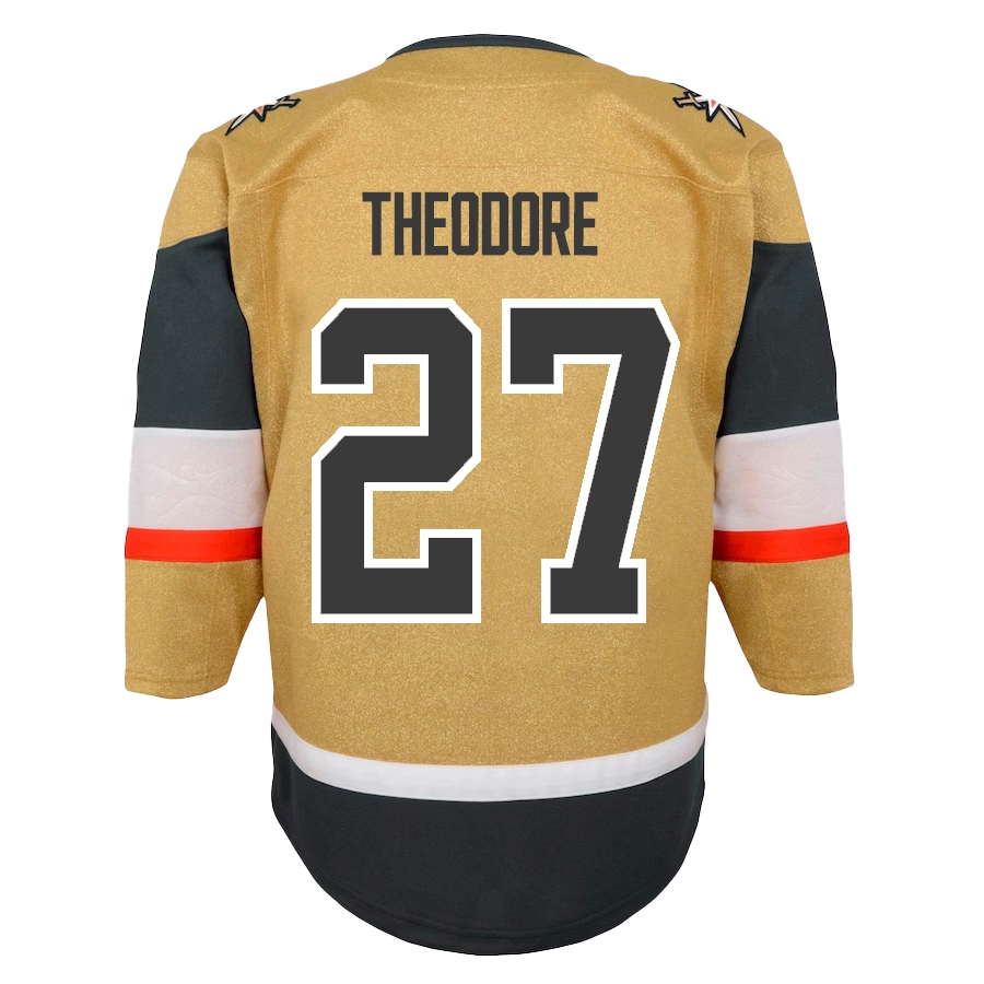 Vegas Golden Knights Youth Premier Shea Theodore Home Jersey