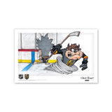 Tazmanian Line Change x NHL Golden Knights Art Print