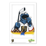 Cookie Monster x NHL Golden Knights Art Print