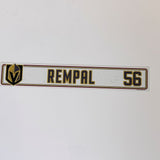 #56 Sheldon Rempal 2024-2025 Locker Nameplate-18330