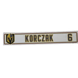 #6 Kaedan Korczak 2024-2025 Locker Nameplate-19731