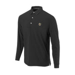 Vegas Golden Knights Primary Ecotec Long Sleeve Polo - Vegas Team Store