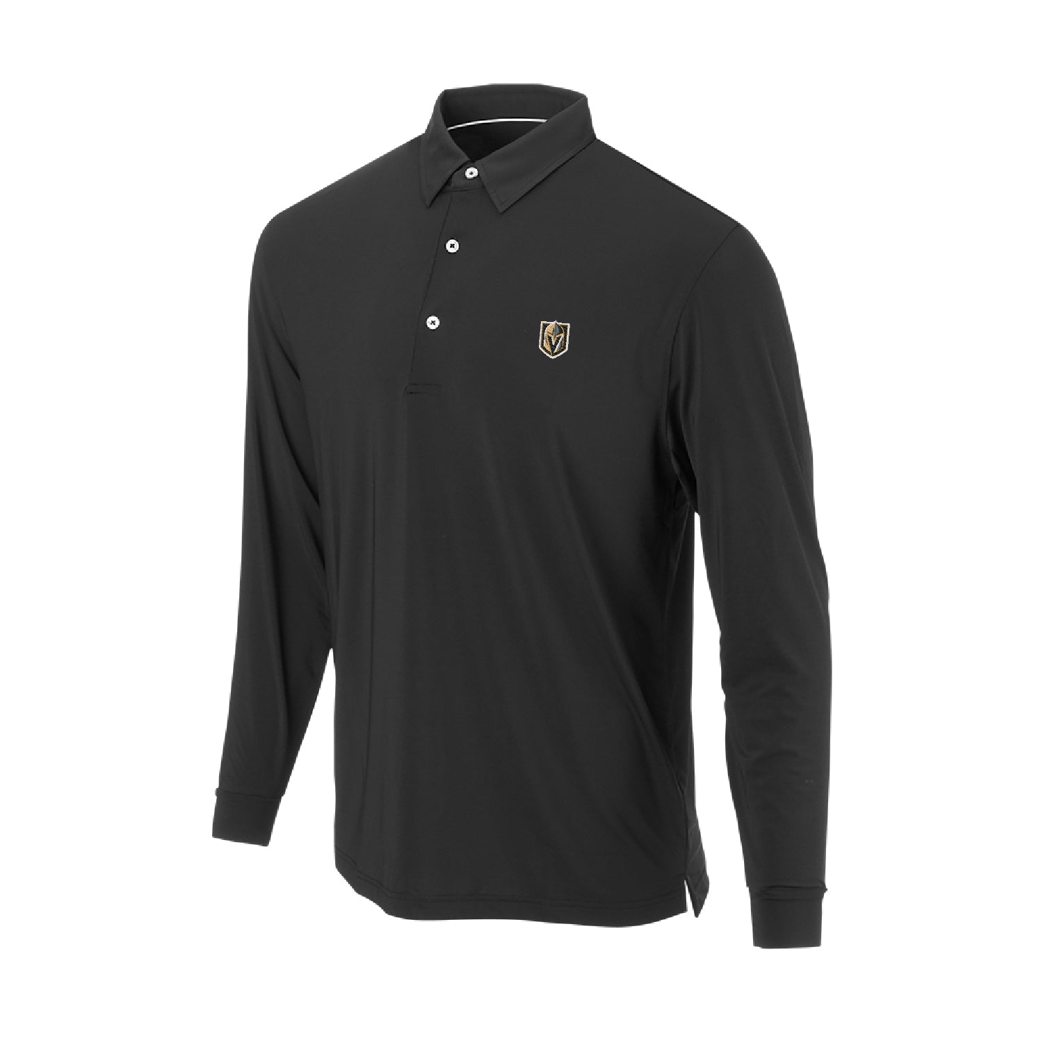 Vegas Golden Knights Primary Ecotec Long Sleeve Polo - Vegas Team Store