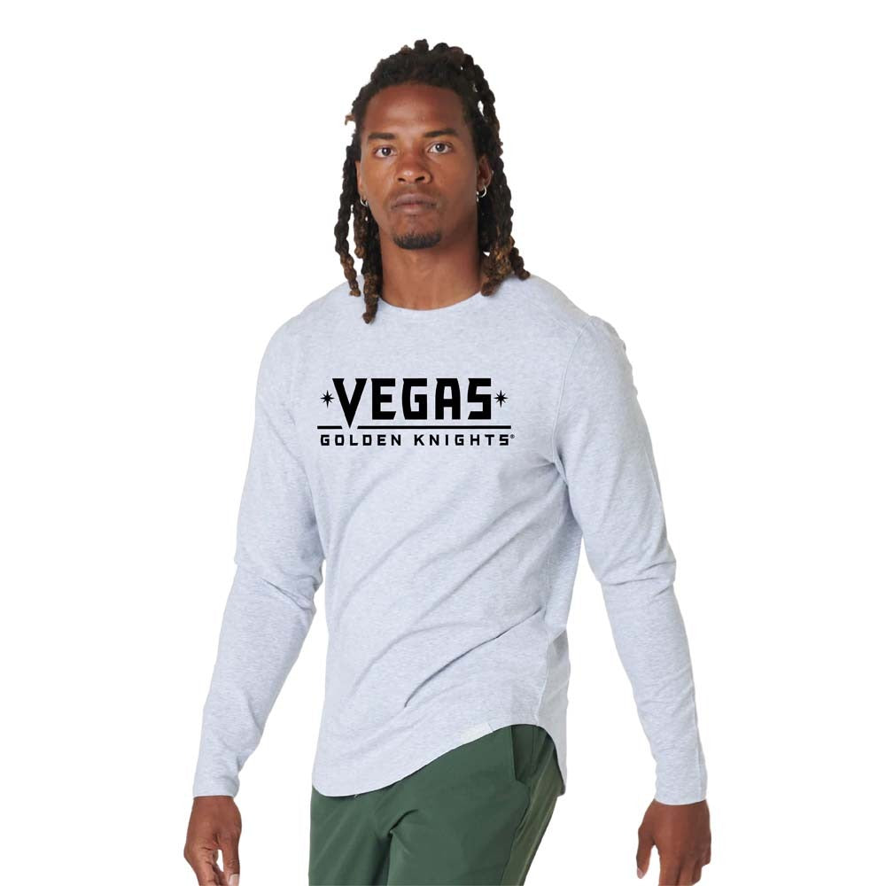 Vegas Golden Knights Wordmark Aviation Long Sleeve - Vegas Team Store
