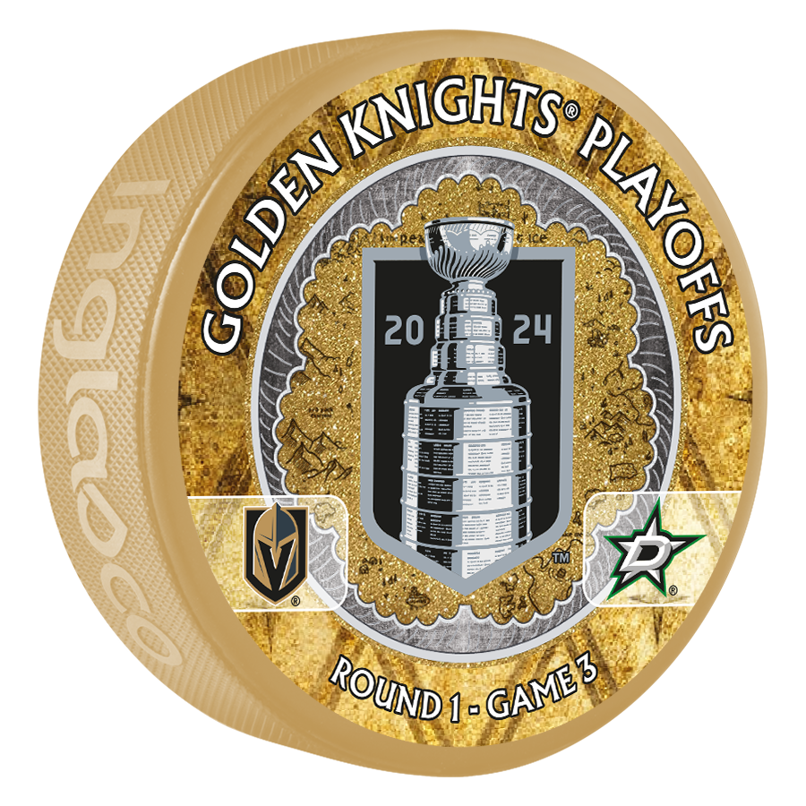 DAL vs. VGK 2024 Stanley Cup Playoffs Match-Up Game 3 Puck