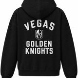 Vegas Golden Knights Women's Felt Patch Full-Zip Hoodie