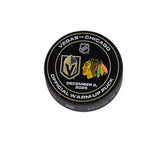 VGK vs CHI-12/2/25-Warm-Up Puck - Vegas Team Store