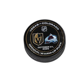 VGK vs COL-10/31/25-Warm-Up Puck - Vegas Team Store