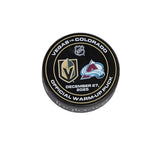 VGK vs COL-12/27/25-Warm-Up Puck - Vegas Team Store