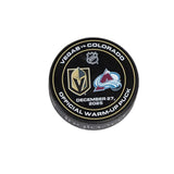 VGK vs COL-12/27/25-Warm-Up Puck - Vegas Team Store