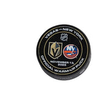 VGK vs NYI-11/13/25-Warm-Up Puck - Vegas Team Store