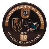 SJS vs. VGK Warm-Up Puck - 09/30/2022