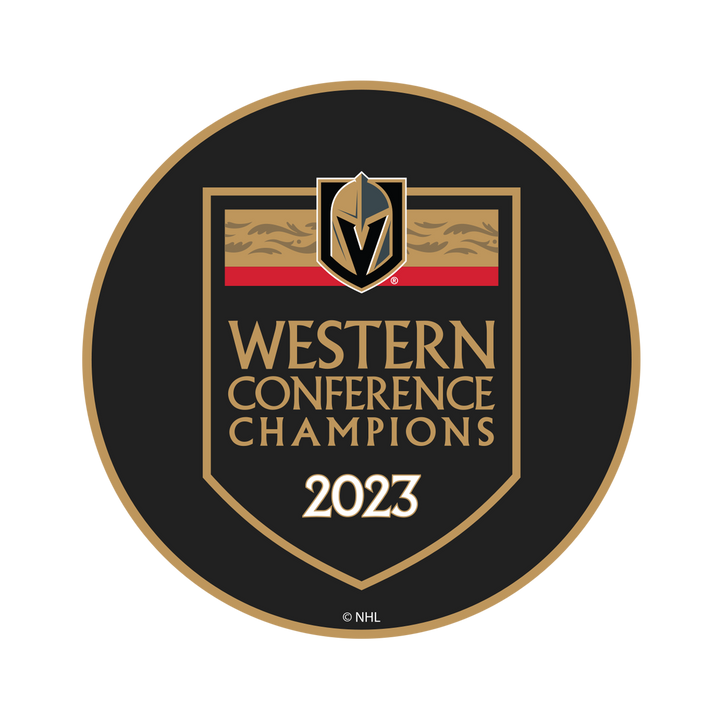 Vegas Golden Knights 2023 Western Conference Champs Puck