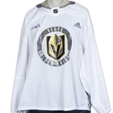 Vegas Golden Knights White/Gray Practice Jersey (City National Arena Patch)