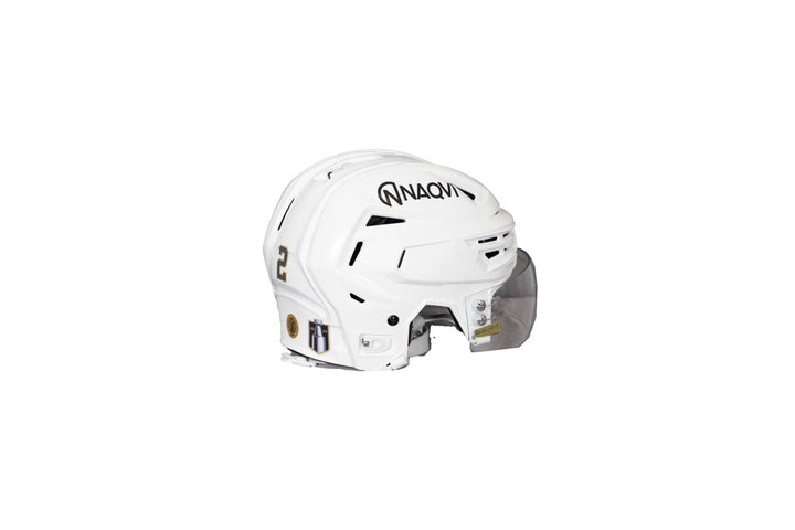 Game-Used: #2 Zach Whitecloud 2024 Stanley Cup Playoffs Helmet - 19316