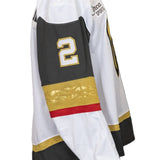 Game-Used: #2 Zach Whitecloud 2024-2025 White Jersey (Circa Patch) - 19348