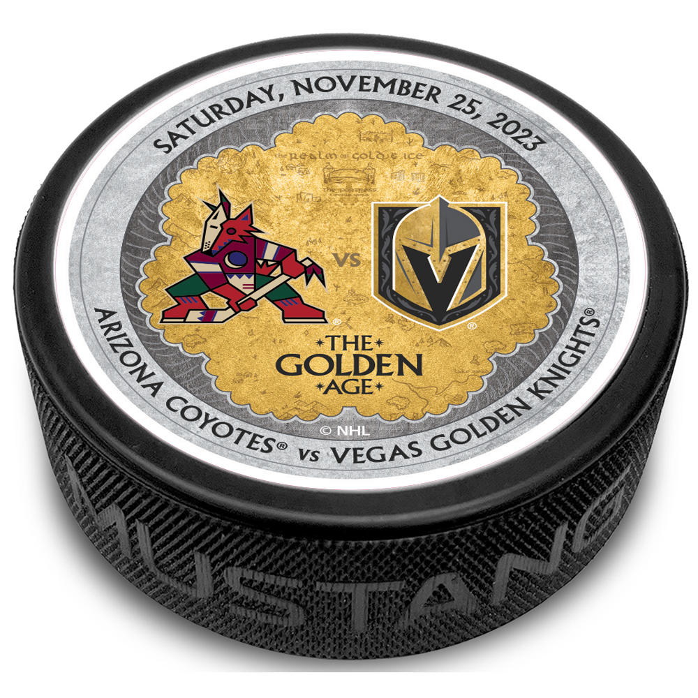 ARI vs. VGK Gameday Puck 11/25/2023 - BLACK / Each - Puck