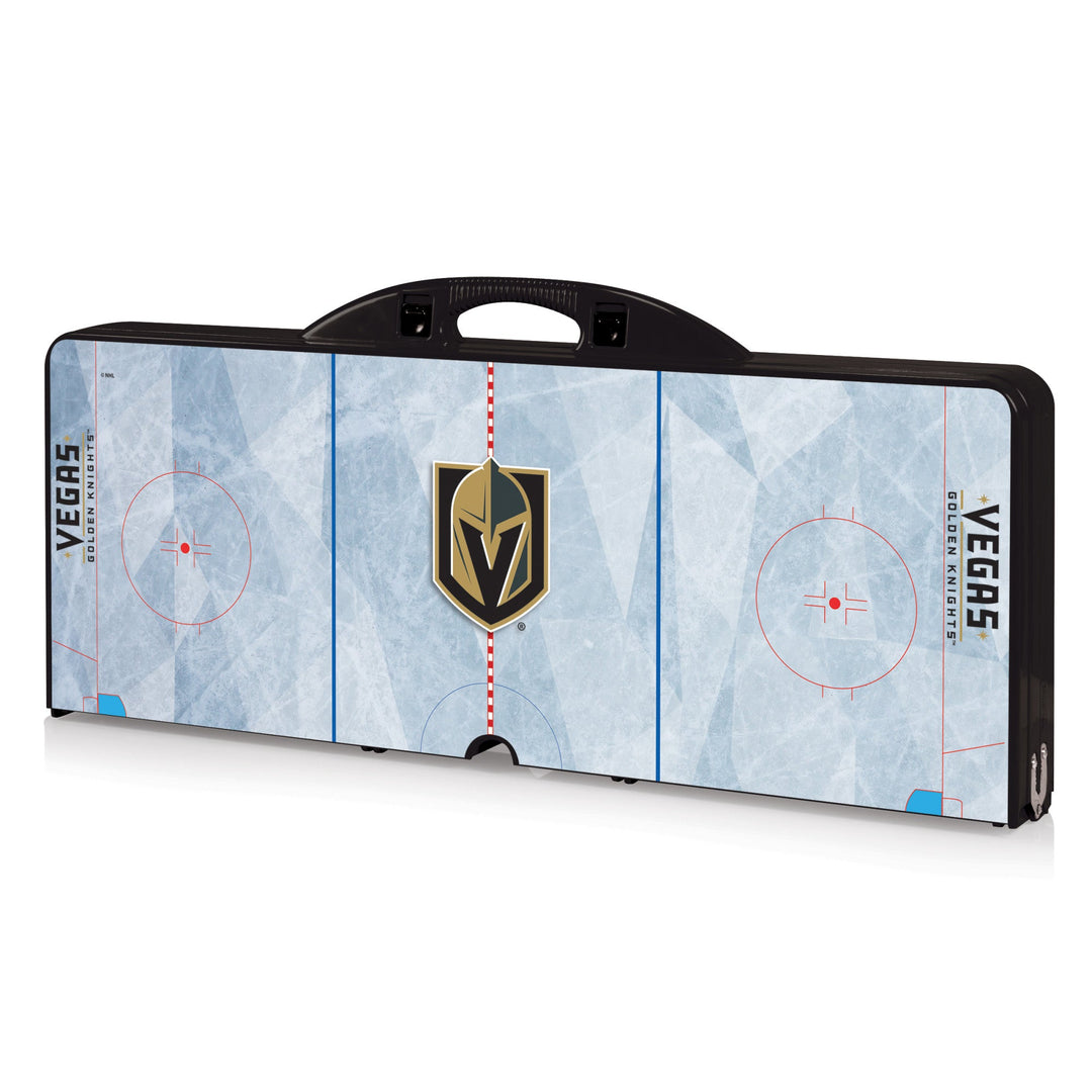 Vegas Golden Knights Hockey Rink Picnic Table Portable Folding Table with Seats