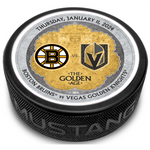 BOS vs. VGK Gameday Puck 1/11/2024 - BLACK / Each - Puck