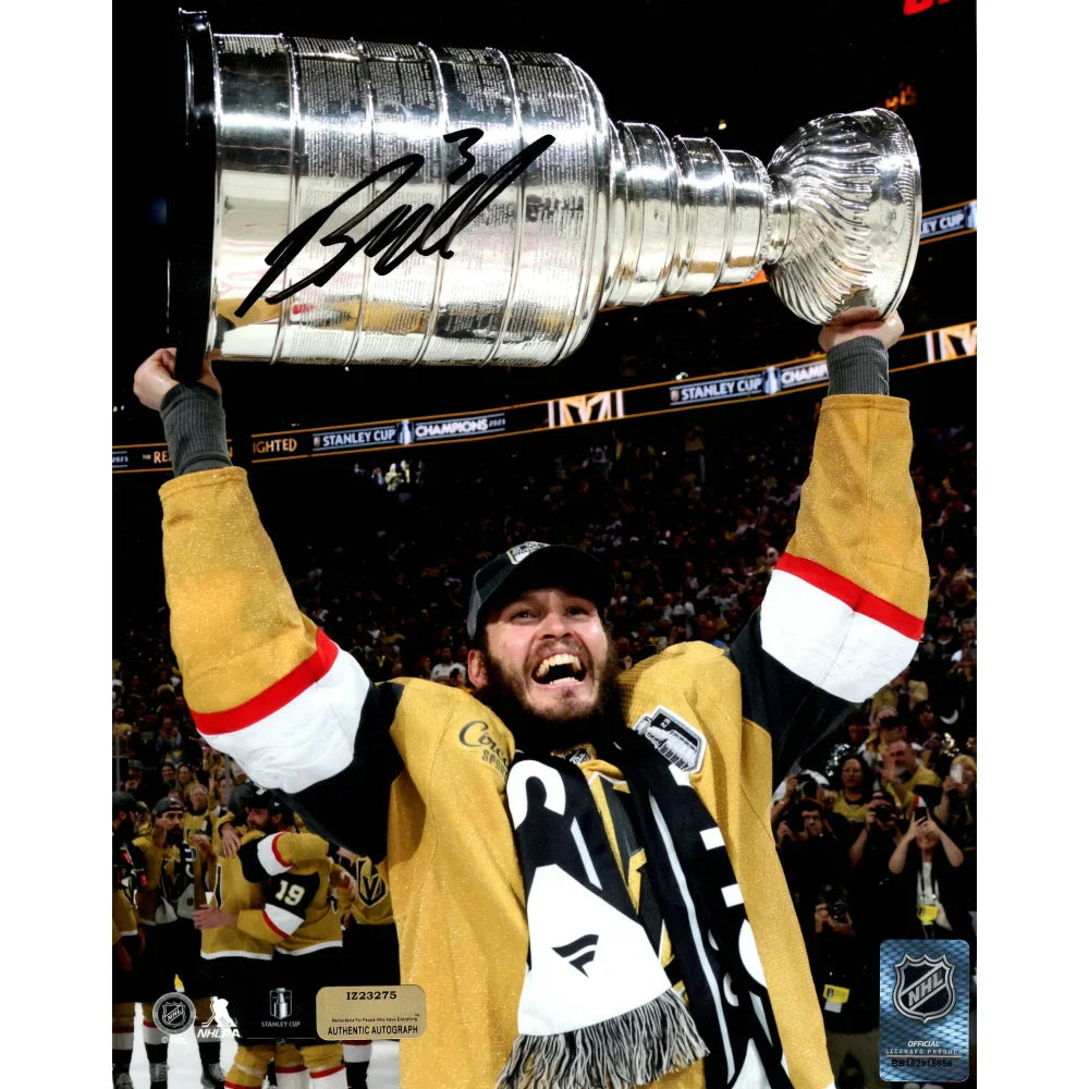 Vegas Golden Knights Brayden McNabb Autographed Stanley Cup Photo - Vegas Team Store