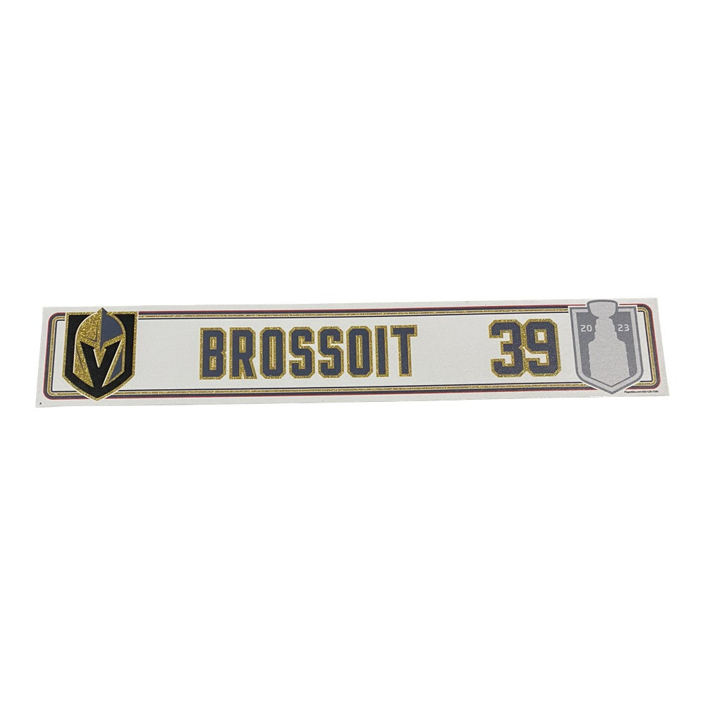 Brossoit Stanley Cup Final Locker Home Nameplate - SC027