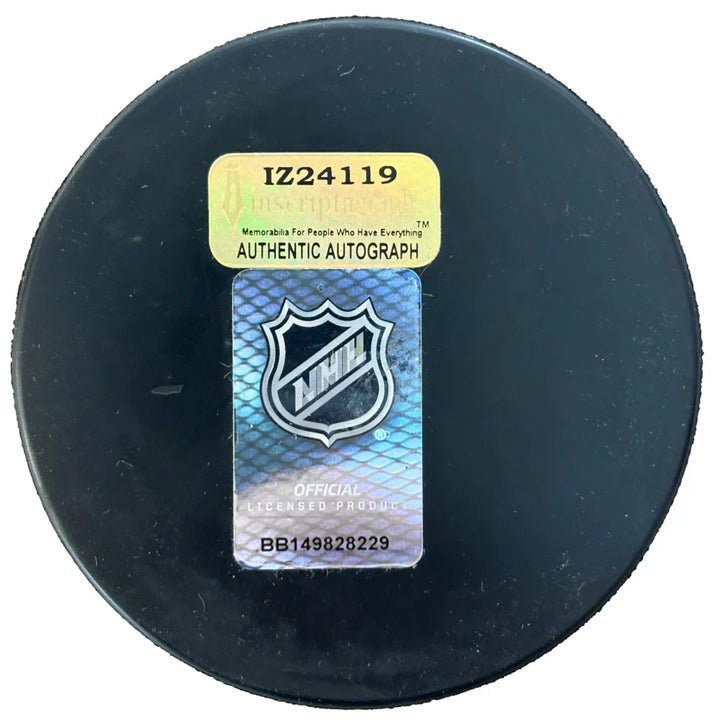 Vegas Golden Knights Bruce Cassidy Autographed Hockey Stanley Cup Puck