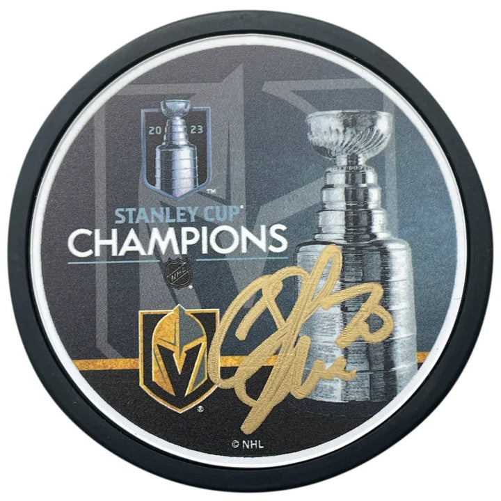 Vegas Golden Knights Chandler Stephenson Autographed Stanley Cup Puck