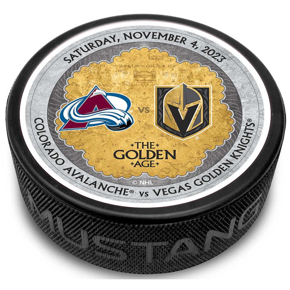 COL vs. VGK Gameday Puck 11/4/2023 - BLACK / Each - Puck