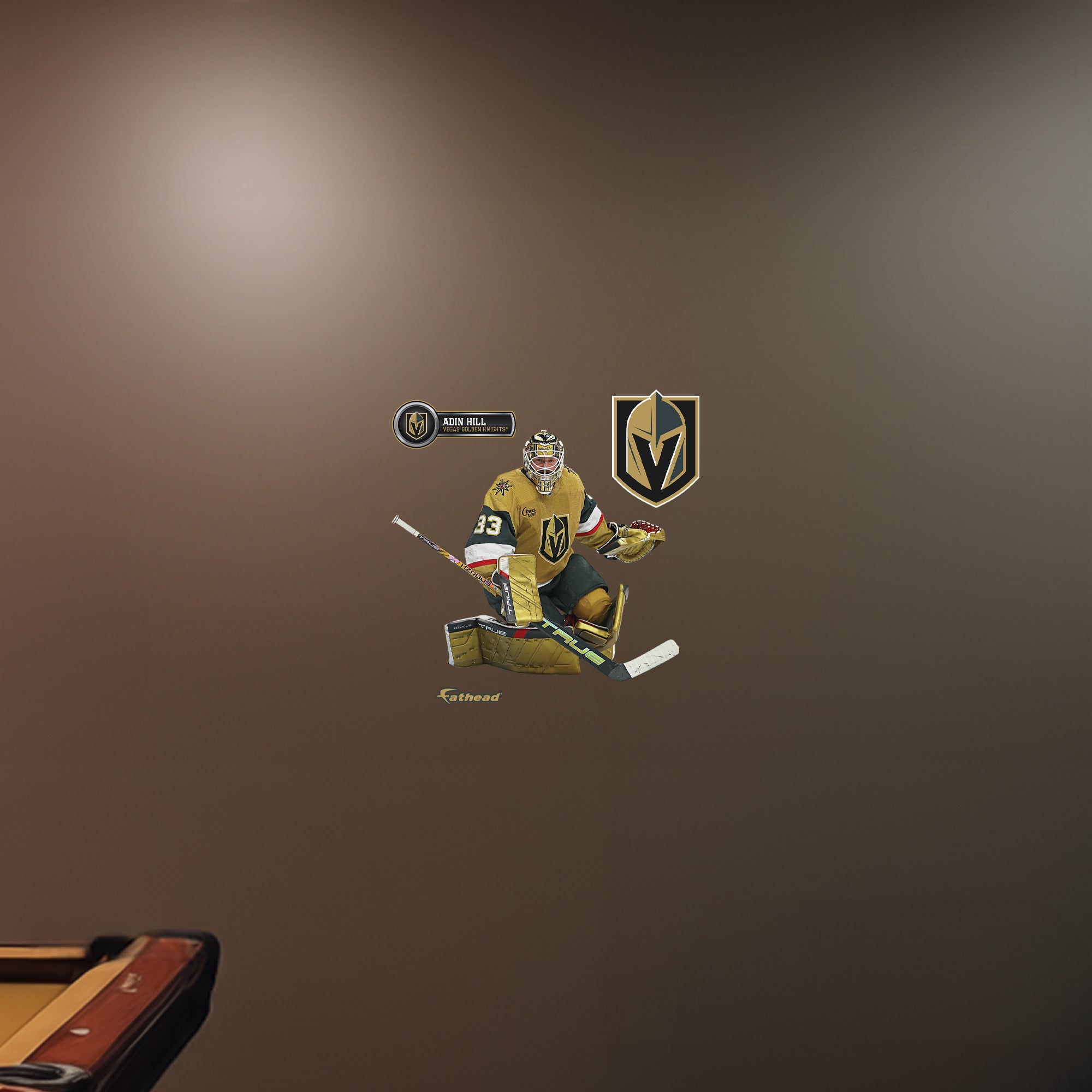 Adin Hill - RealBig Collection - Official NHL - Vegas Golden Knights - Reusable Vinyl Wall Decals
