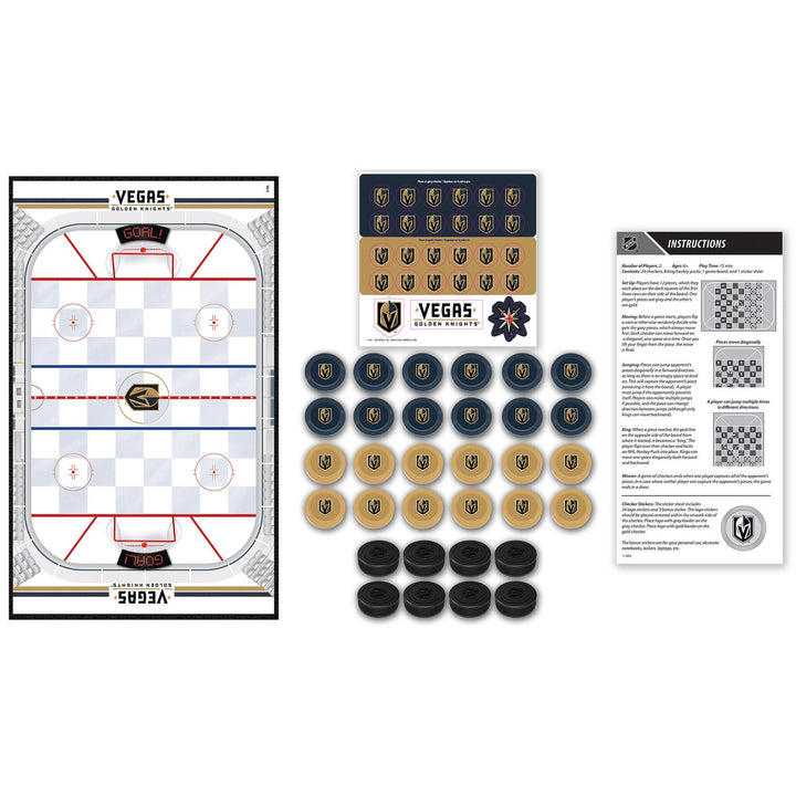 Vegas Golden Knights Checkers Board Game