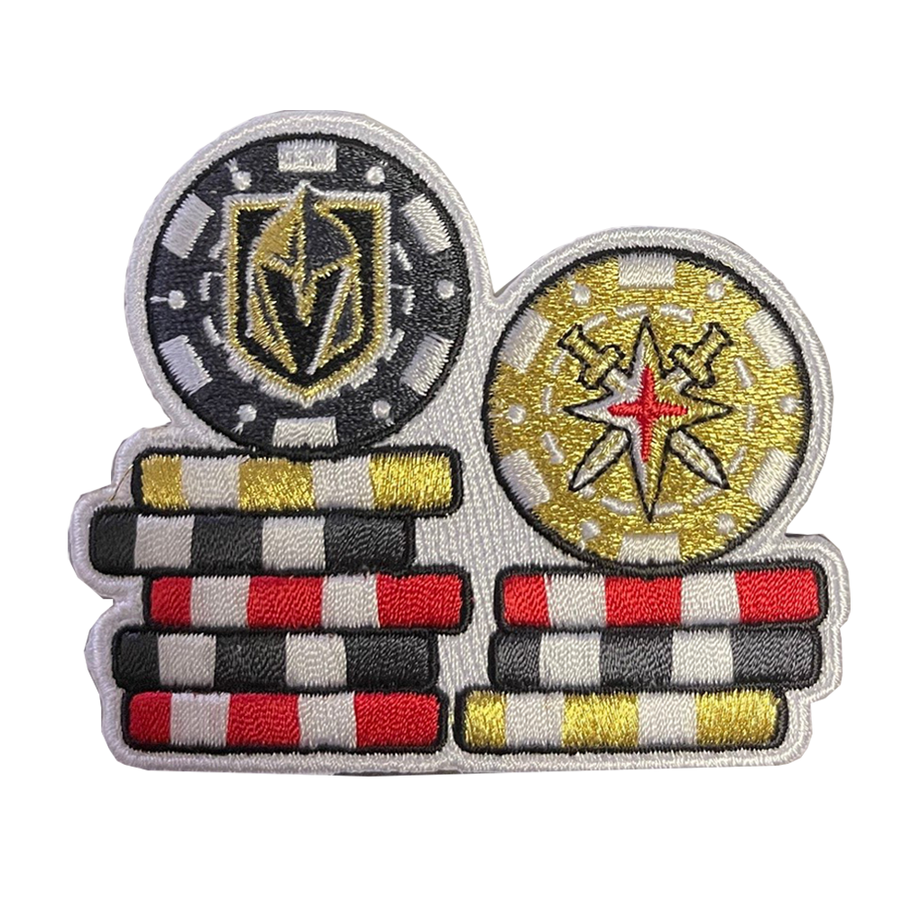 Vegas Golden Knights Stacked Poker Chip Patch
