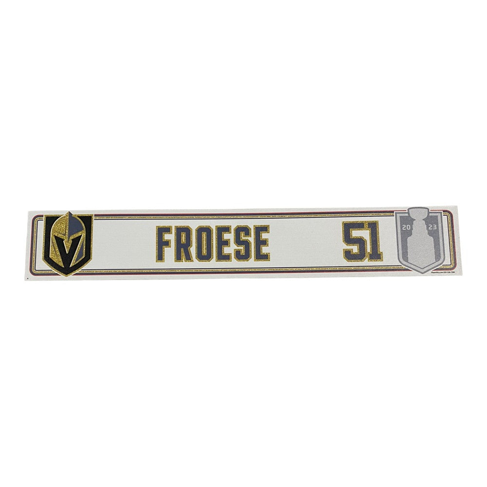 Froese Stanley Cup Final Locker Home Nameplate - SC022