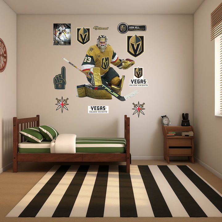 Vegas Golden Knights Removeable Adhesive Adin Hill Decal