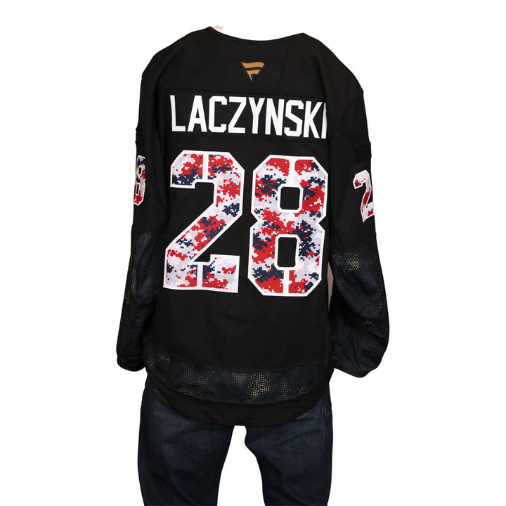 Game-Issued: #28 Tanner Laczynski 2024-2025 Military Knight