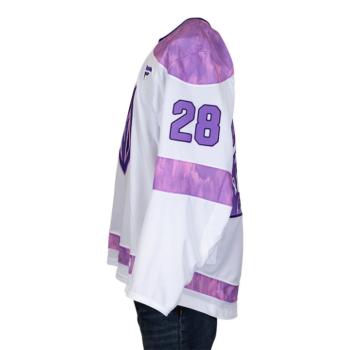 Game-Issued: #28 Tanner Laczynski 2024-25 HFC Jersey