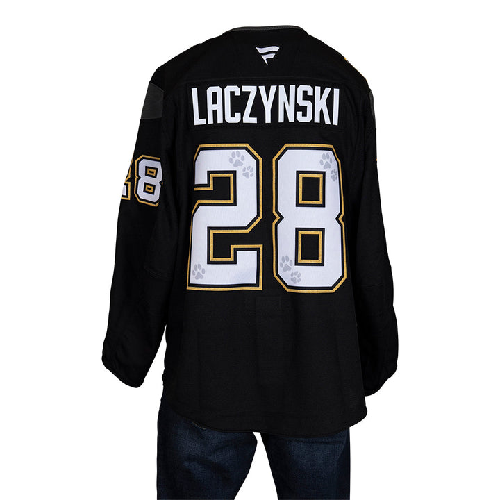 Game-Issued: #28 Tanner Laczynski 2024-25 VGK9 Jersey