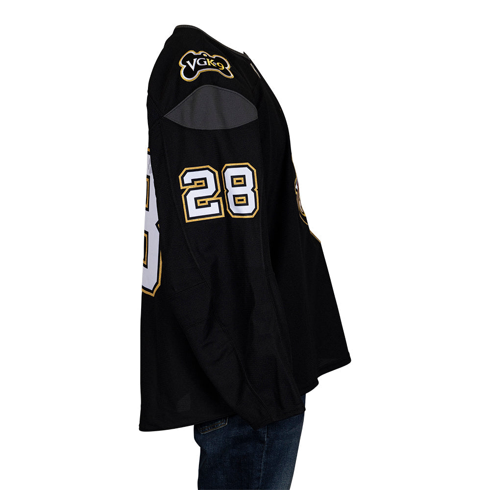 Game-Issued: #28 Tanner Laczynski 2024-25 VGK9 Jersey