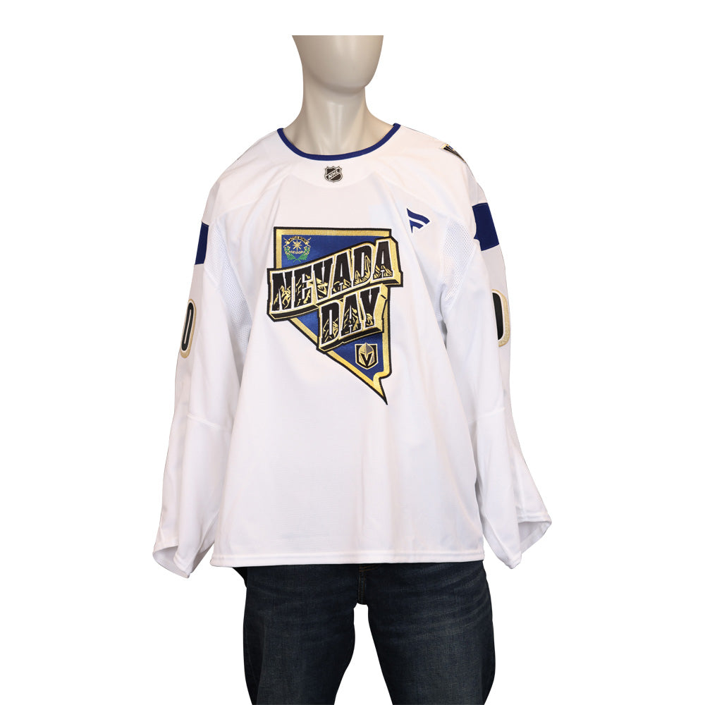 Game-Issued: #40 Akira Schmid 2024-2025 Nevada Day Jersey