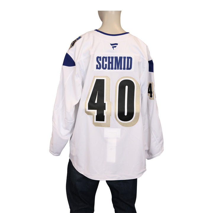 Game-Issued: #40 Akira Schmid 2024-2025 Nevada Day Jersey