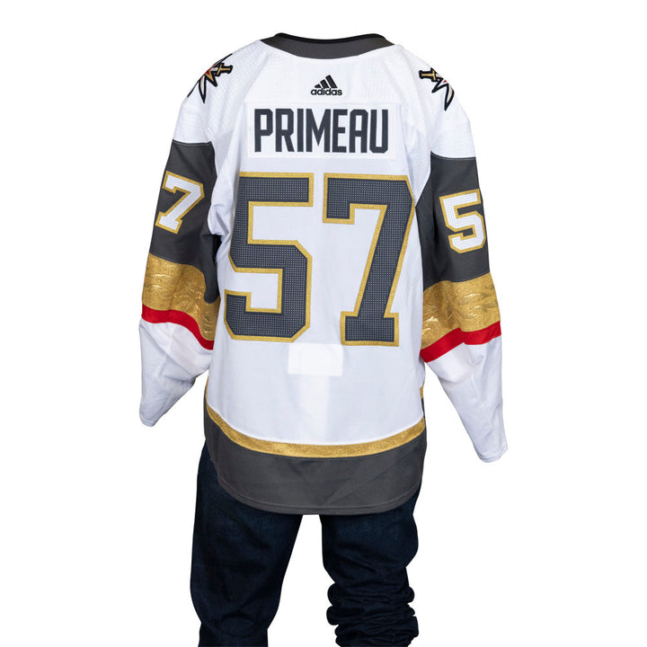 Game-Issued: #57 Mason Primeau 2021-2022 Preseason Set