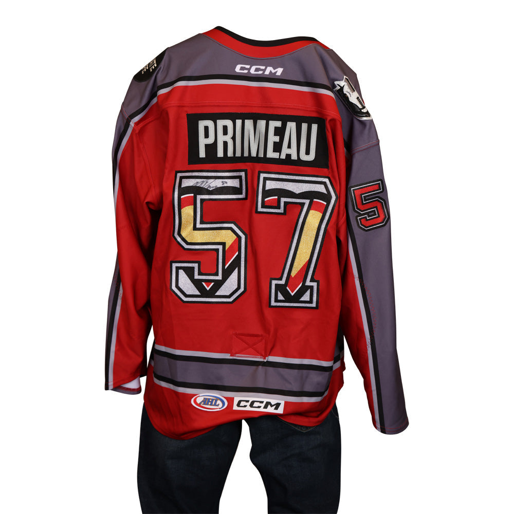 Game-Issued: #57 Mason Primeau 2022-2023 Donate Life Jersey