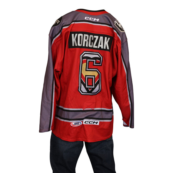 Game-Issued: #6 Kaedan Korczak 2022-2023 Donate Life Jersey