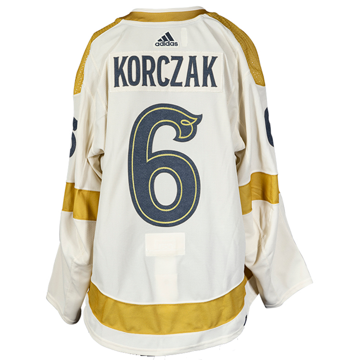 Game-Issued #6 Kaedan Korczak Winter Classic Jersey - 16755