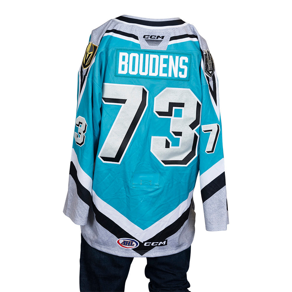 Game-Issued: #73 Matt Boudens 2023-2024 Thunder Knight