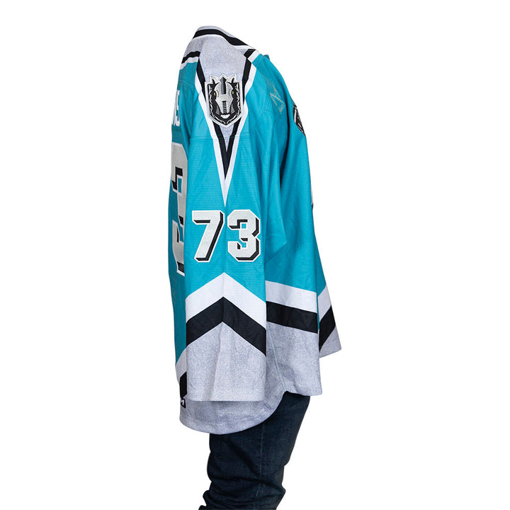 Game-Issued: #73 Matt Boudens 2023-2024 Thunder Knight