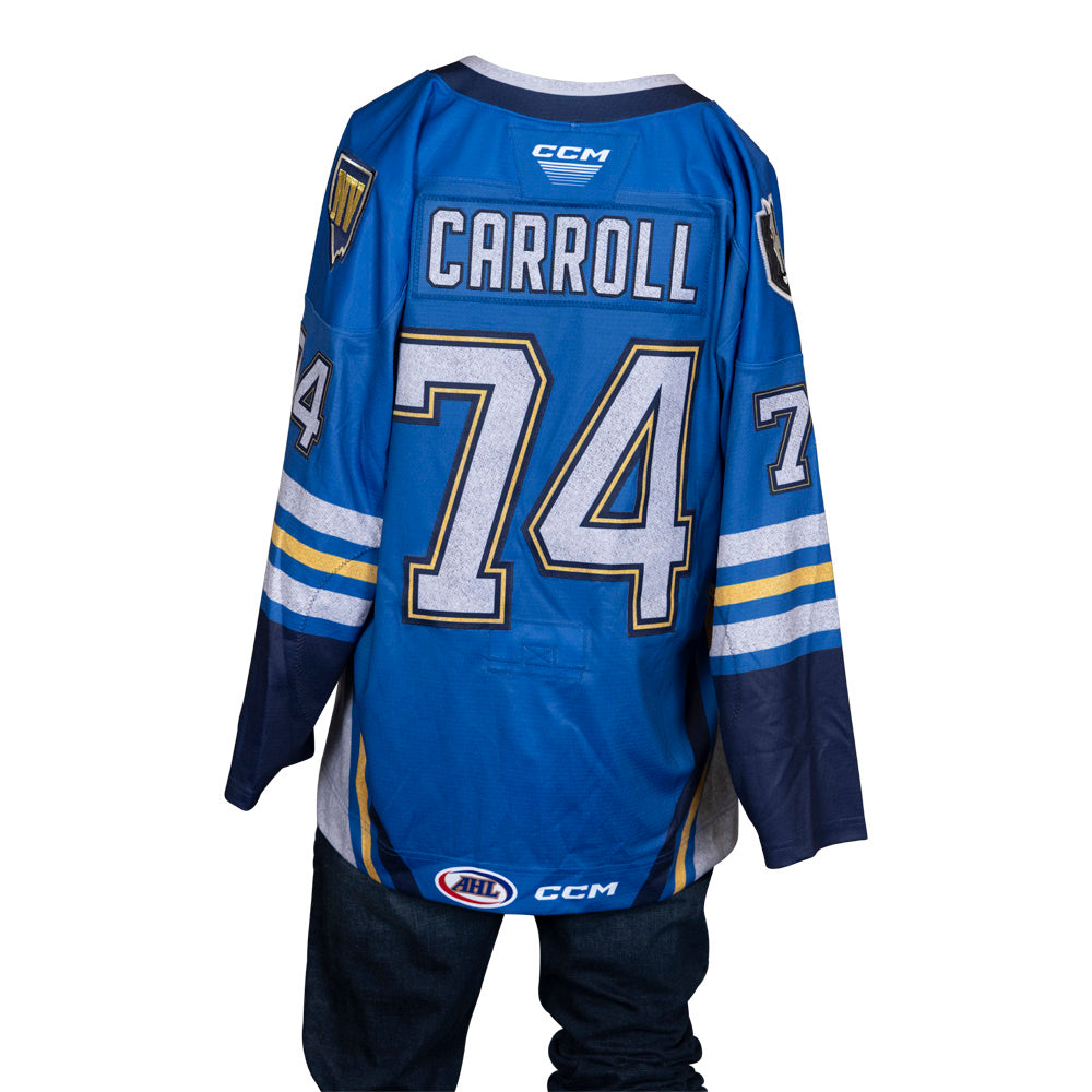 Game-Issued: #74 Noah Carroll 2023-2024 Nevada Day Jersey