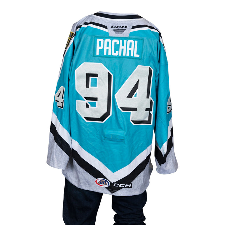 Game-Issued: #94 Brayden Pachal 2023-2024 Thunder Knight