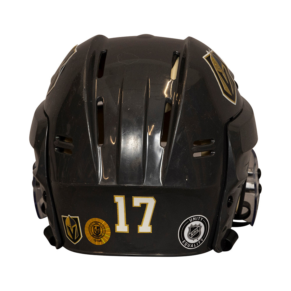 Game-Used: #17 Ben Hutton 2022-2023 Helmet - 15148 - Helmet